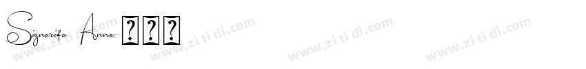 Signarita Anne字体转换